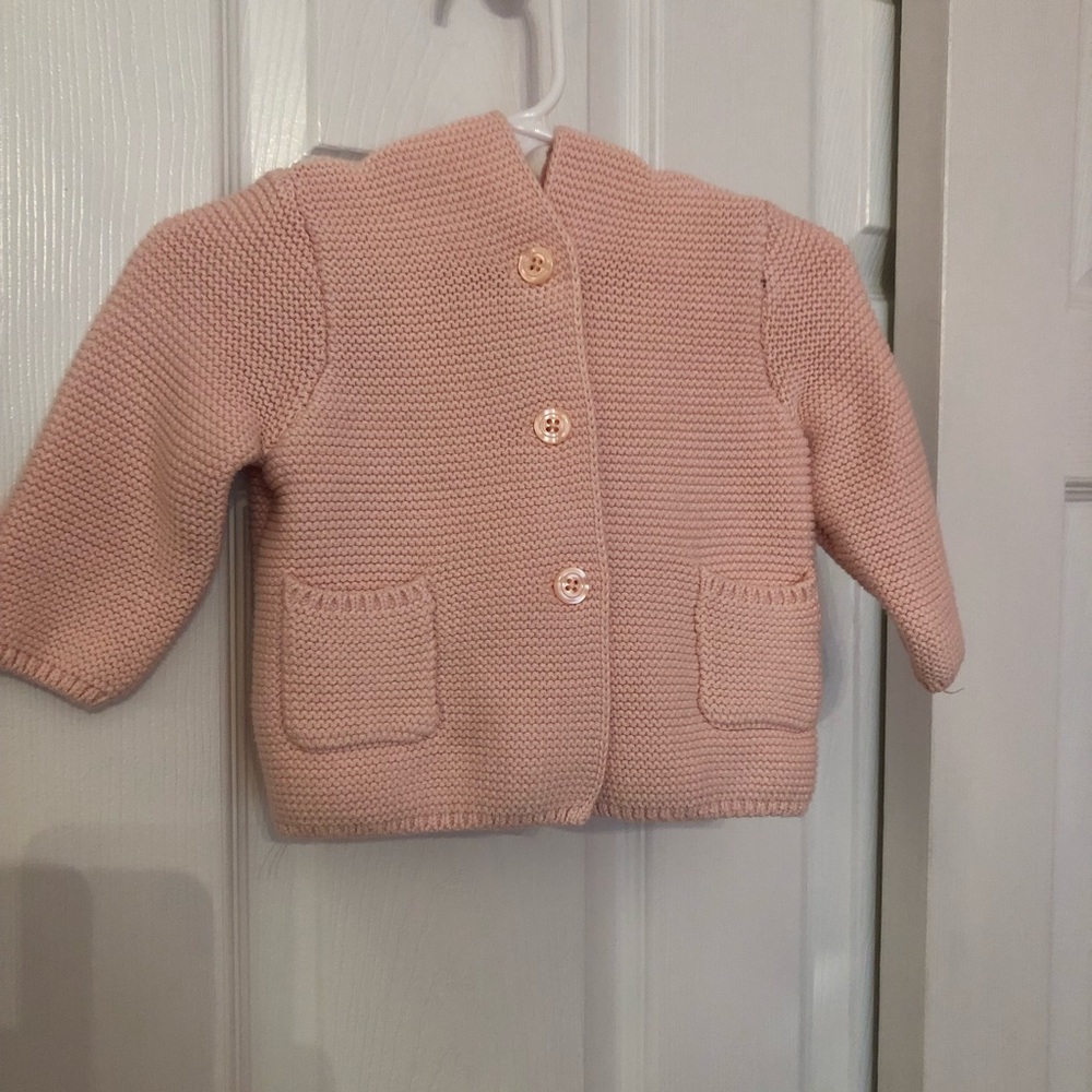 Baby gap girls cable knit rose sweater